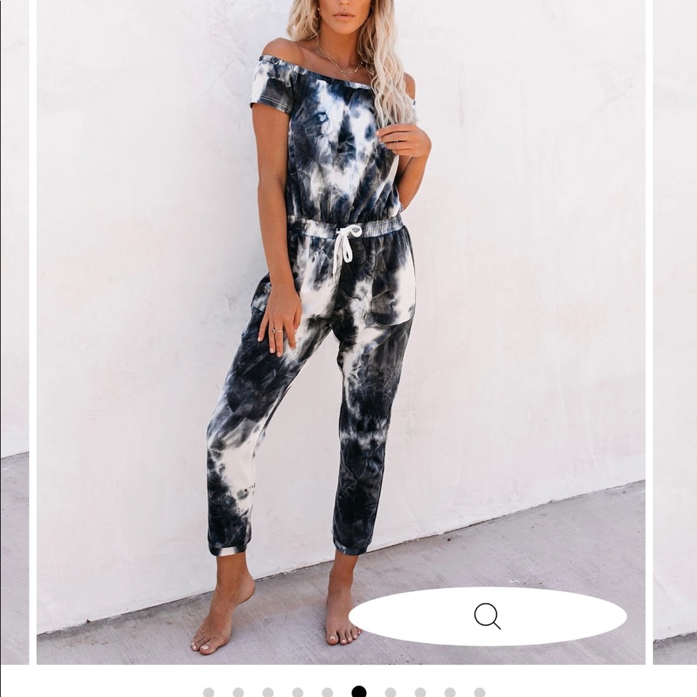 Vici tie dye jumpsuit sz sm